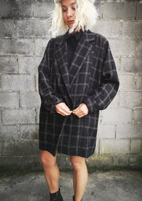 COAT TWEED - black/white by BERENIK