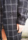 COAT TWEED - black/white by BERENIK