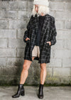 COAT TWEED - black/white by BERENIK