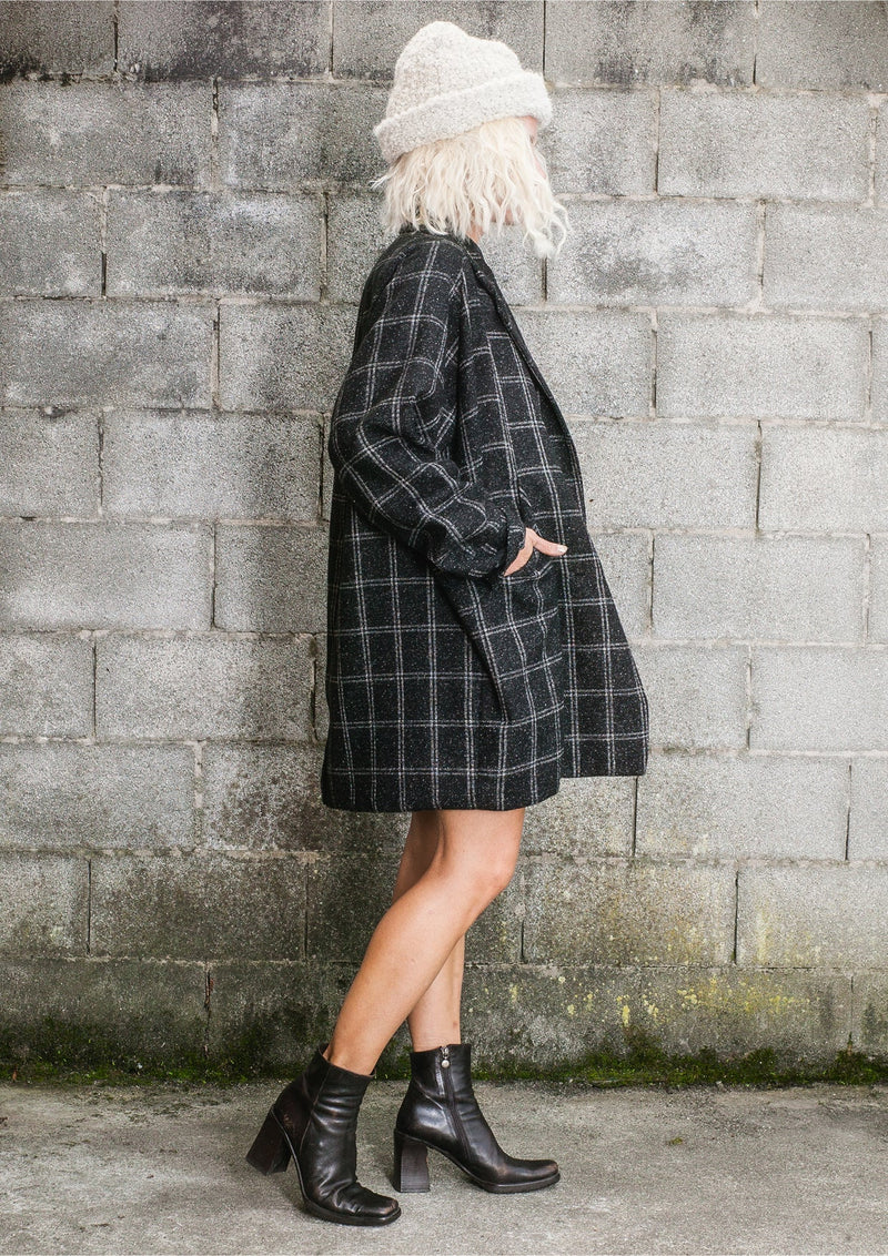 COAT TWEED - black/white by BERENIK