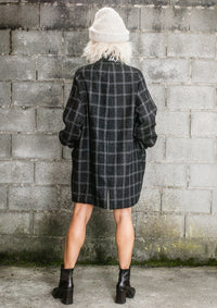 COAT TWEED - black/white by BERENIK