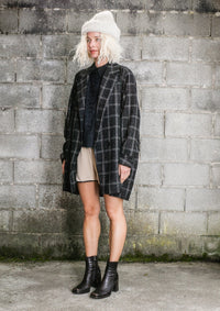 COAT TWEED - black/white by BERENIK