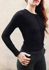 SWEATER LONG SLEEVE - KNIT TRANSPARENT black by BERENIK