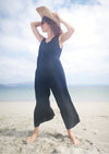 JUMPSUIT WIDE - black plain by BERENIK