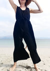 JUMPSUIT WIDE - black plain by BERENIK