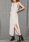 DRESS LONG SLEEVELESS - creme by BERENIK