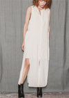 DRESS LONG SLEEVELESS - creme by BERENIK