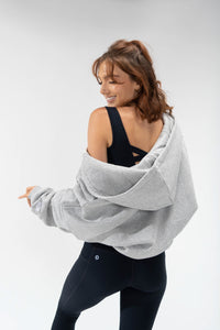 Zip Cloud Hoodie - Heather Grey 