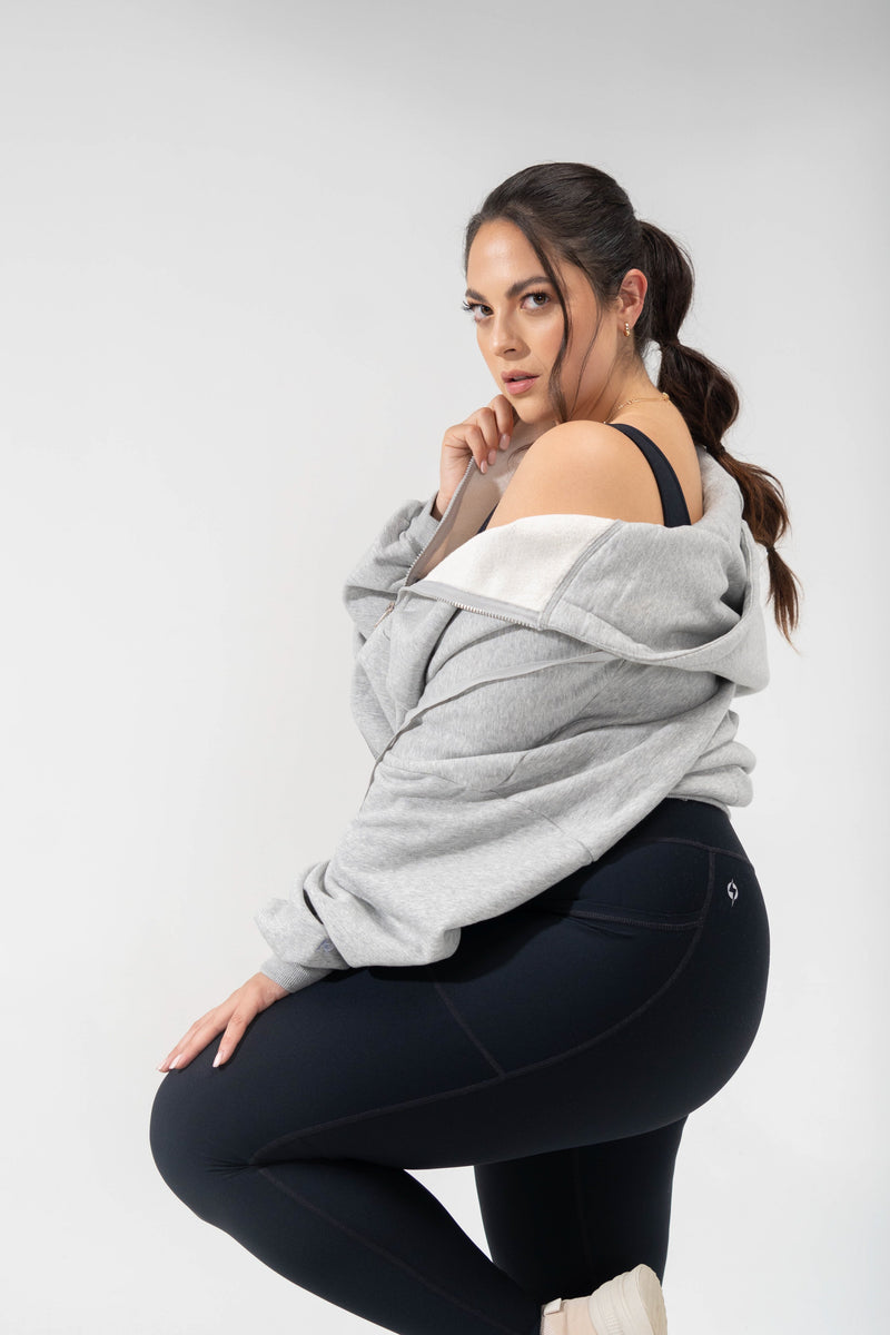 Zip Cloud Hoodie - Heather Grey 