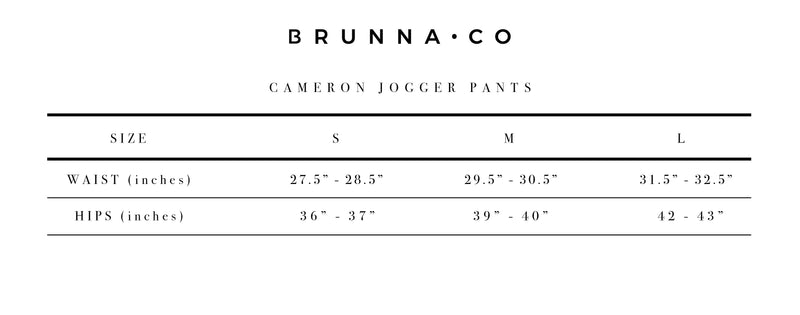 CAMERON Bamboo Fleece Joggers by BrunnaCo