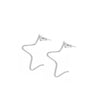 Small 1/2 Star Earrings by eklexic