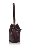 Geneva Drawstring Leather Bag by ELF