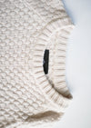 SWEATER OVERSIZE - KNIT PEARL ivory by BERENIK