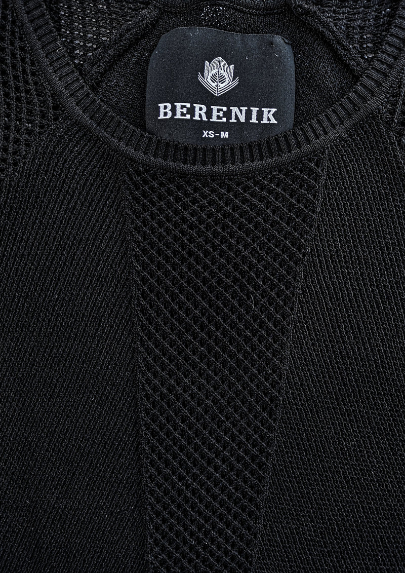 SWEATER LONG SLEEVE - KNIT TRANSPARENT black by BERENIK