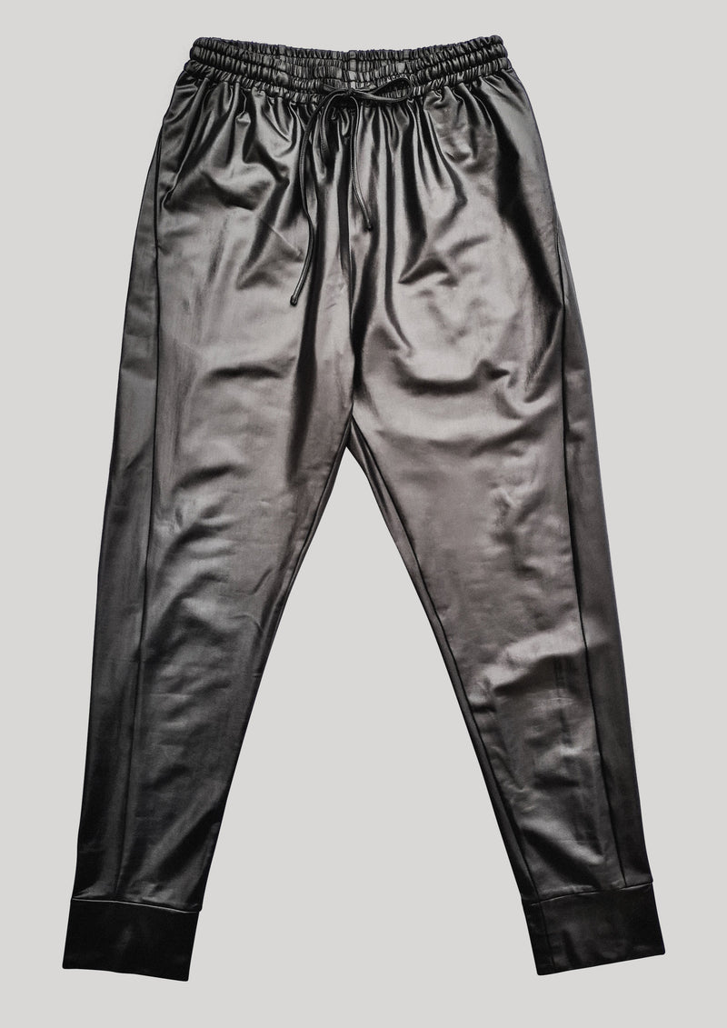 ELEGANT SWEATPANTS - black shiny by BERENIK