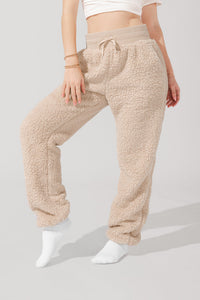 Full view of Blanket Pants in Faux Sherpa