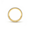 RG130G B.Tiff Gold Three-Row Eternity Ring