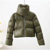 Turtleneck Down Jacket & Down Scarf by White Market