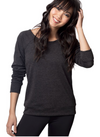 Emily Hsu Evil Eye Pullover Black Chambray - East Hills Casuals