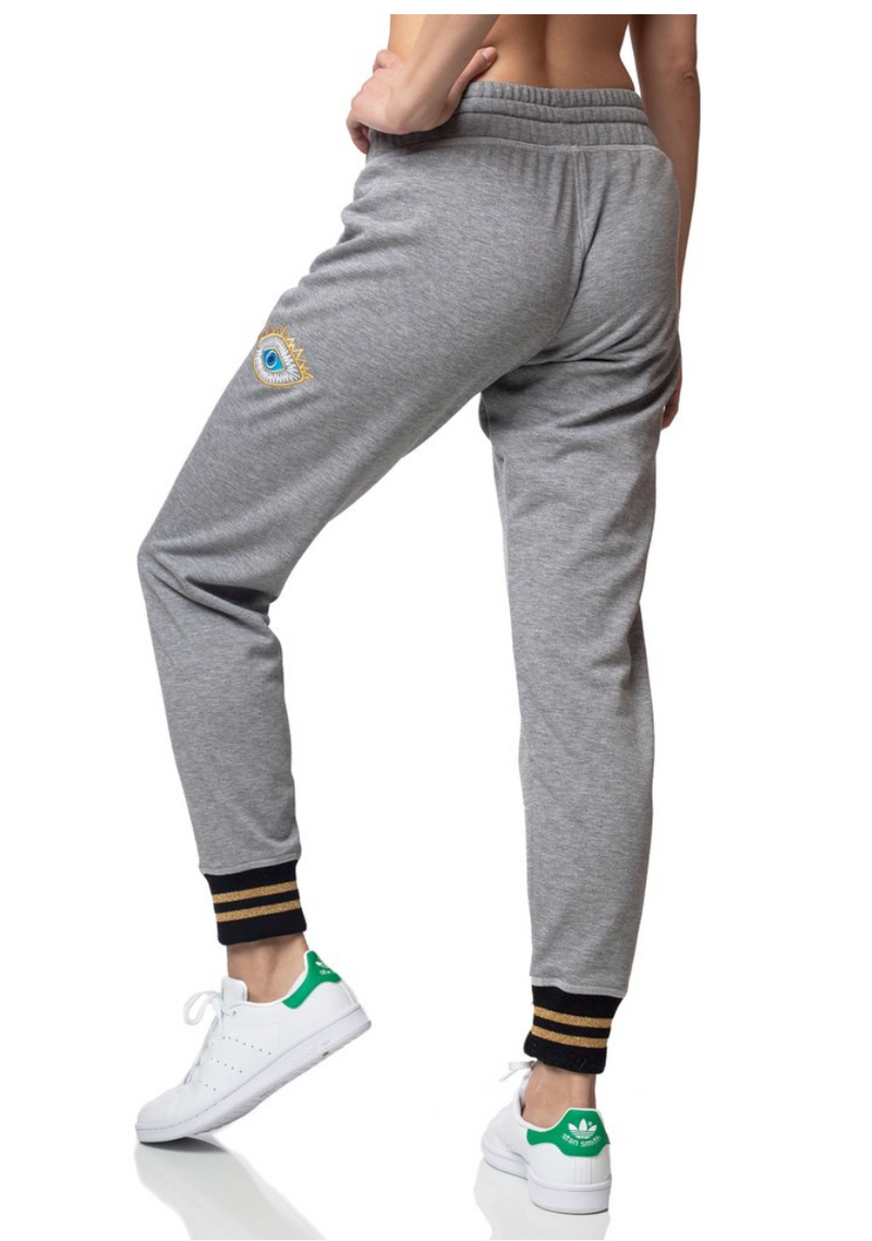 Emily Hsu Evil Eye Cuffed Jogger - East Hills Casuals