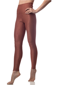 Emily Hsu Jacquard Snake Legging Cinnamon - East Hills Casuals