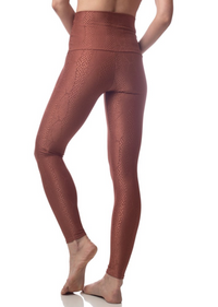 Emily Hsu Jacquard Snake Legging Cinnamon - East Hills Casuals