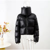 Turtleneck Down Jacket & Down Scarf by White Market