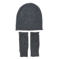 Charcoal Essential Knit Alpaca Beanie by SLATE + SALT