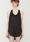 TANK TOP OVERSIZED - black shiny by BERENIK - East Hills Casuals