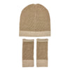 Camel Interwoven Alpaca Beanie by SLATE + SALT