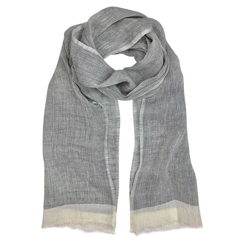 Gauze Linen Two Tone Scarf by SLATE + SALT