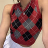 90s Vintage Vest Crop Tops by White Market