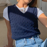 90s Vintage Vest Crop Tops