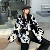 Rorschach Faux Fur Zip Up Hoodie by White Market