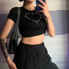 Barbed Wire Rhinestone Crop Top