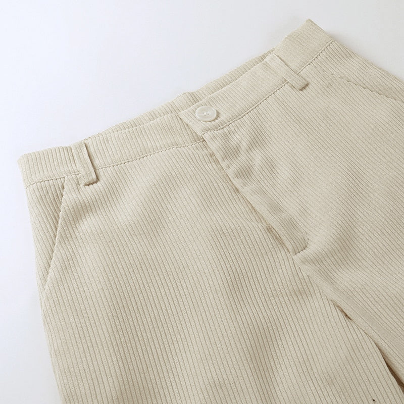 View of waist on Romeo & Juliet Corduroy Trousers