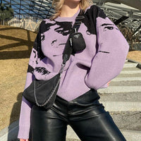 Mick Jagger Oversized Knit Sweater by White Market