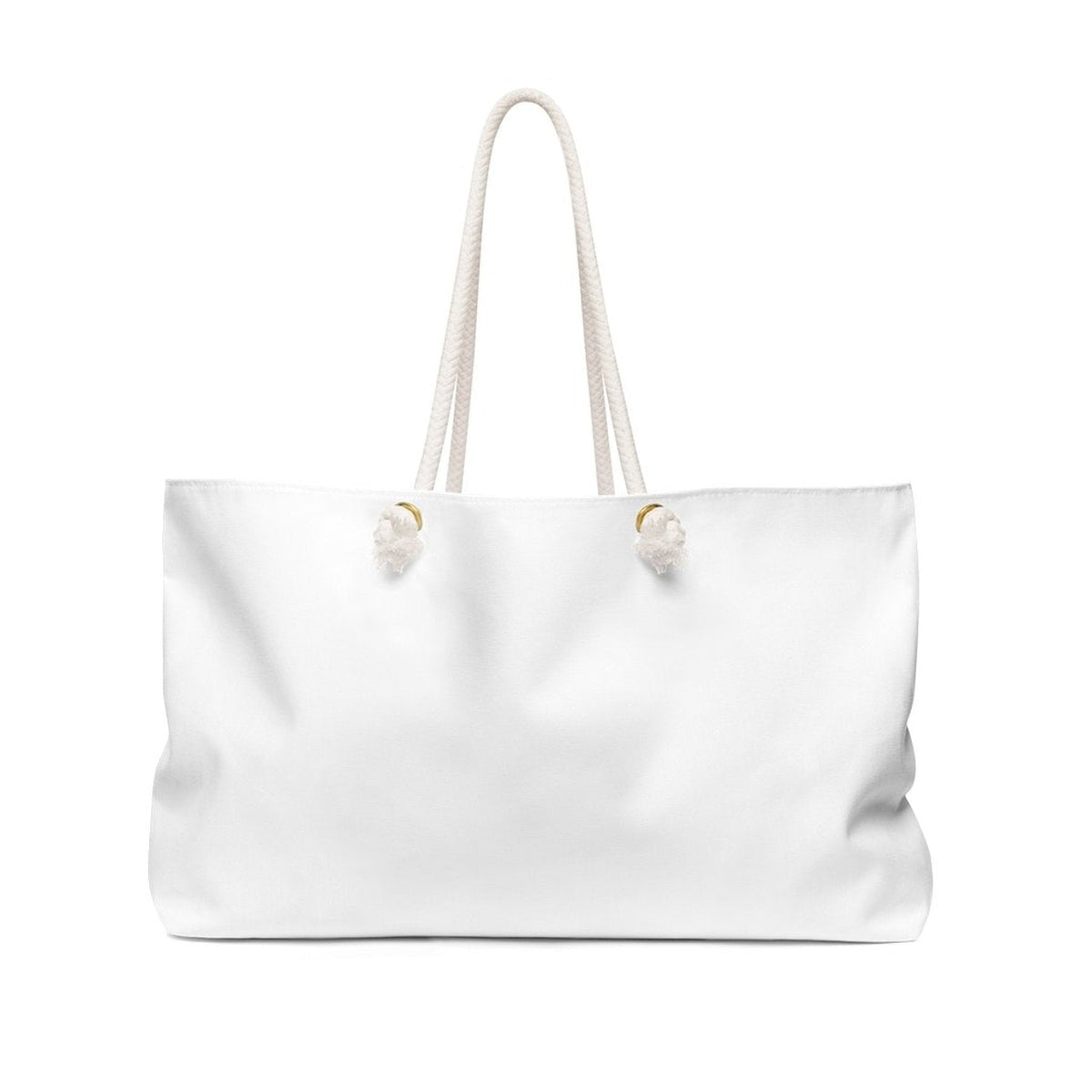 Women Weekender Tote Bag, White