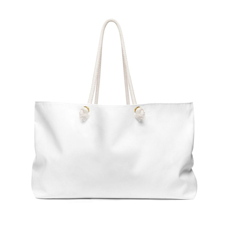 Women Weekender Tote Bag, White